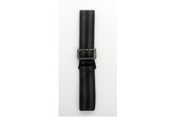 20mm Black and Grey Paratrooper Watch Strap With Black Buckles