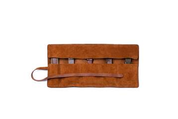 Roarcraft Brown Leather Travel Watch Roll